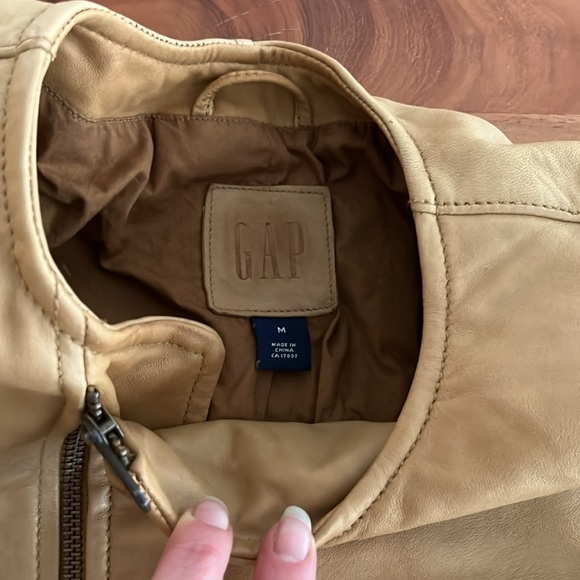 Gap Retro Look Soft Leather Jacket sz medium - Picture 4 of 14